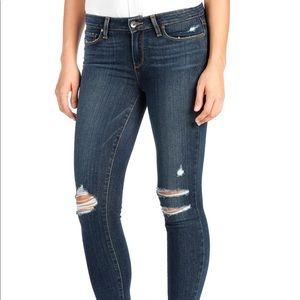 PAIGE Verdugo Destroyed Ankle Skinny Jeans